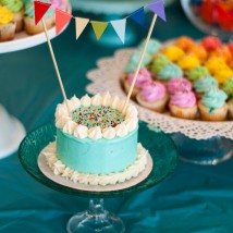 I love these mini 4" layer cakes. They make the day extra special for the birthday boy or girl!